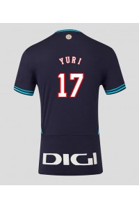 Athletic Bilbao Yuri Berchiche #17 Jalkapallovaatteet Vieraspaita 2025-26 Lyhythihainen